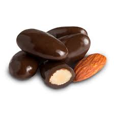 Dark Chocolate Almonds - Brown Pralines and Sweets