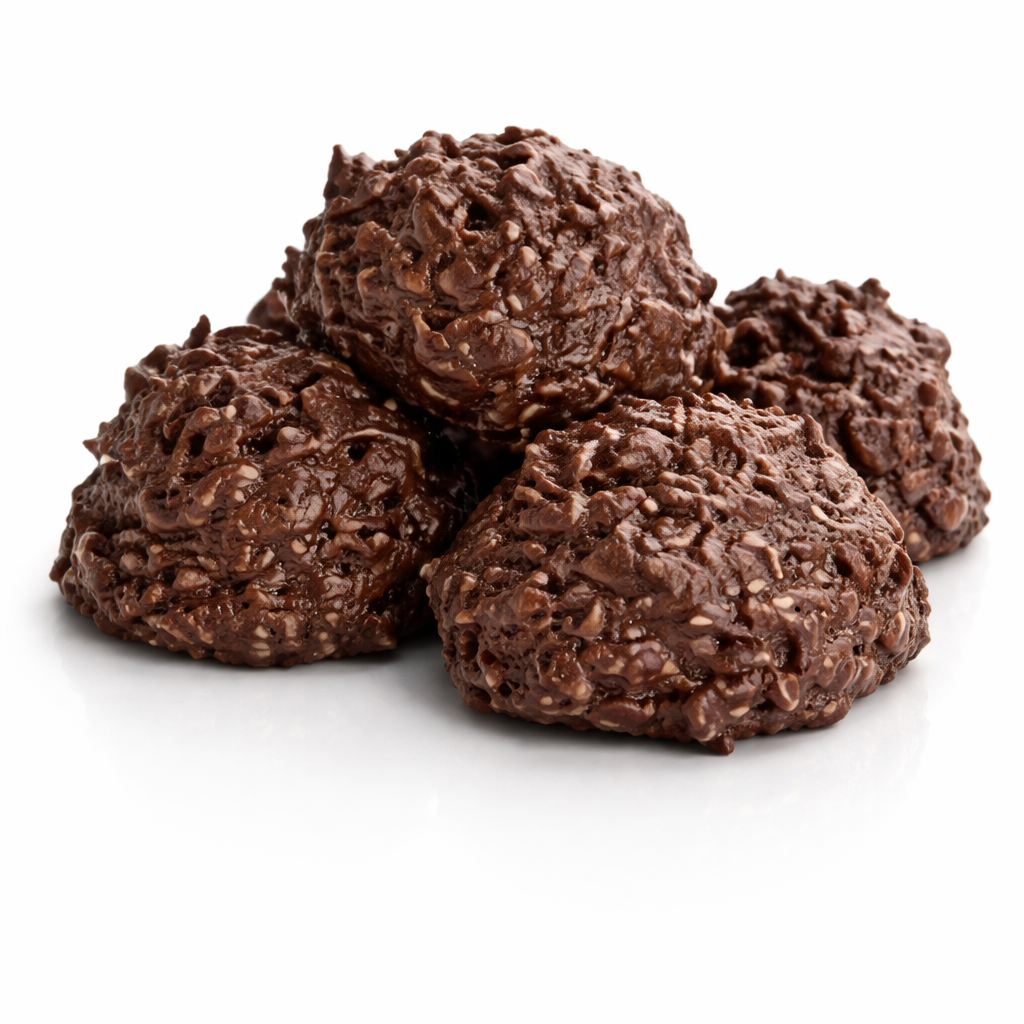 Dark Chocolate Coconut Haystacks - Brown Pralines and Sweets