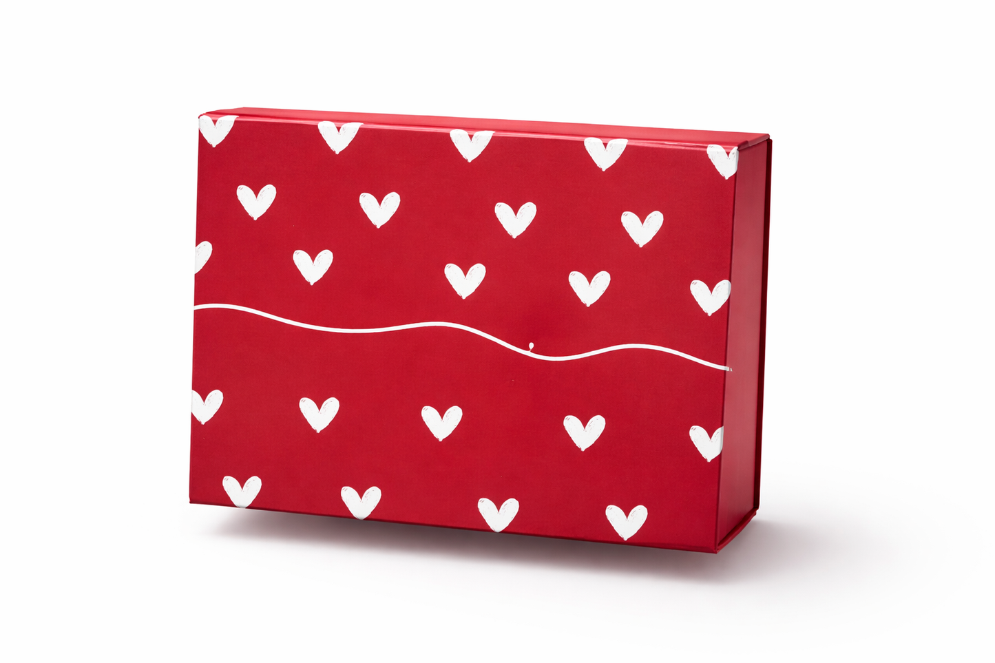 Red Love Valentine's Day Gift Box - Brown Pralines and Sweets