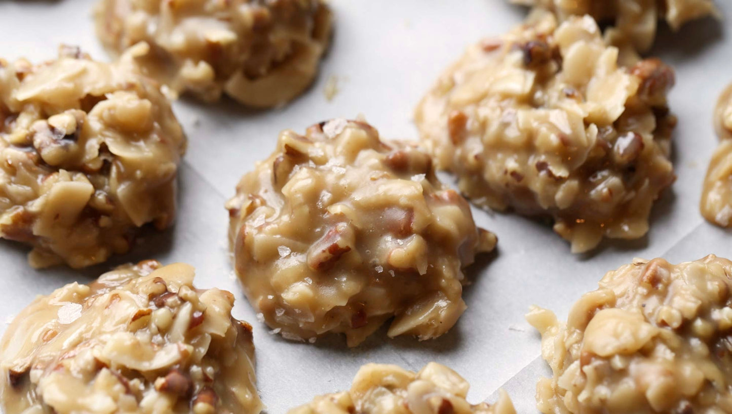 Coconut Pecan Pralines - Brown Pralines and Sweets