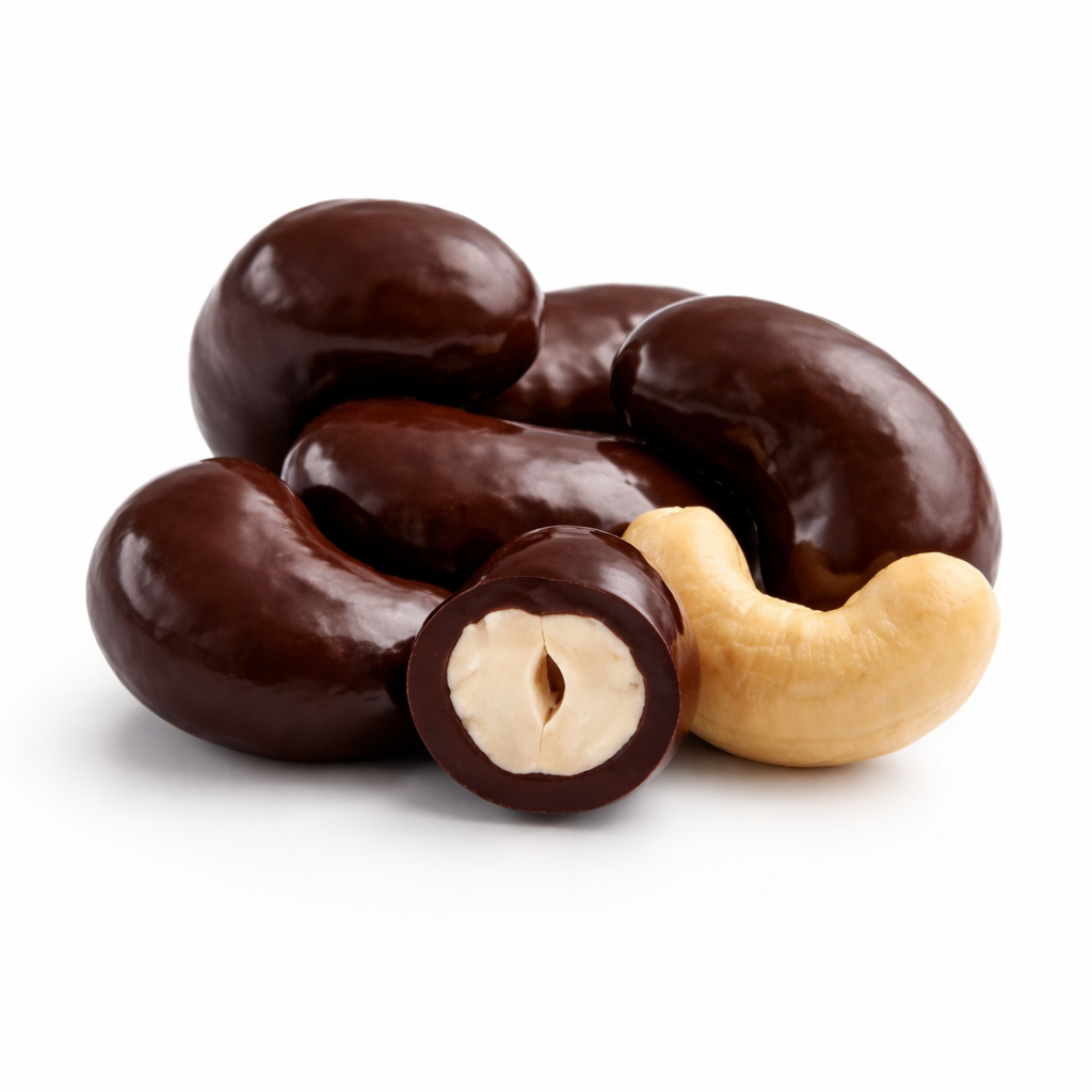 Dark Chocolate Cashews - Brown Pralines and Sweets