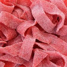 Strawberry Sour Belts - Brown Pralines and Sweets