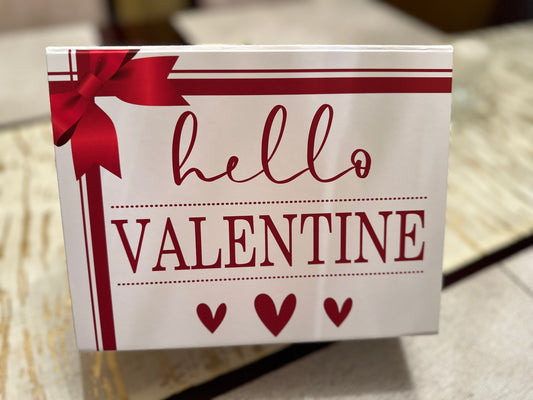 White Hello Valentine's Gift Boxes